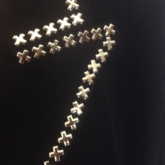 Vintage jacket with gold tone X studs 8 - Picture 5 of 8